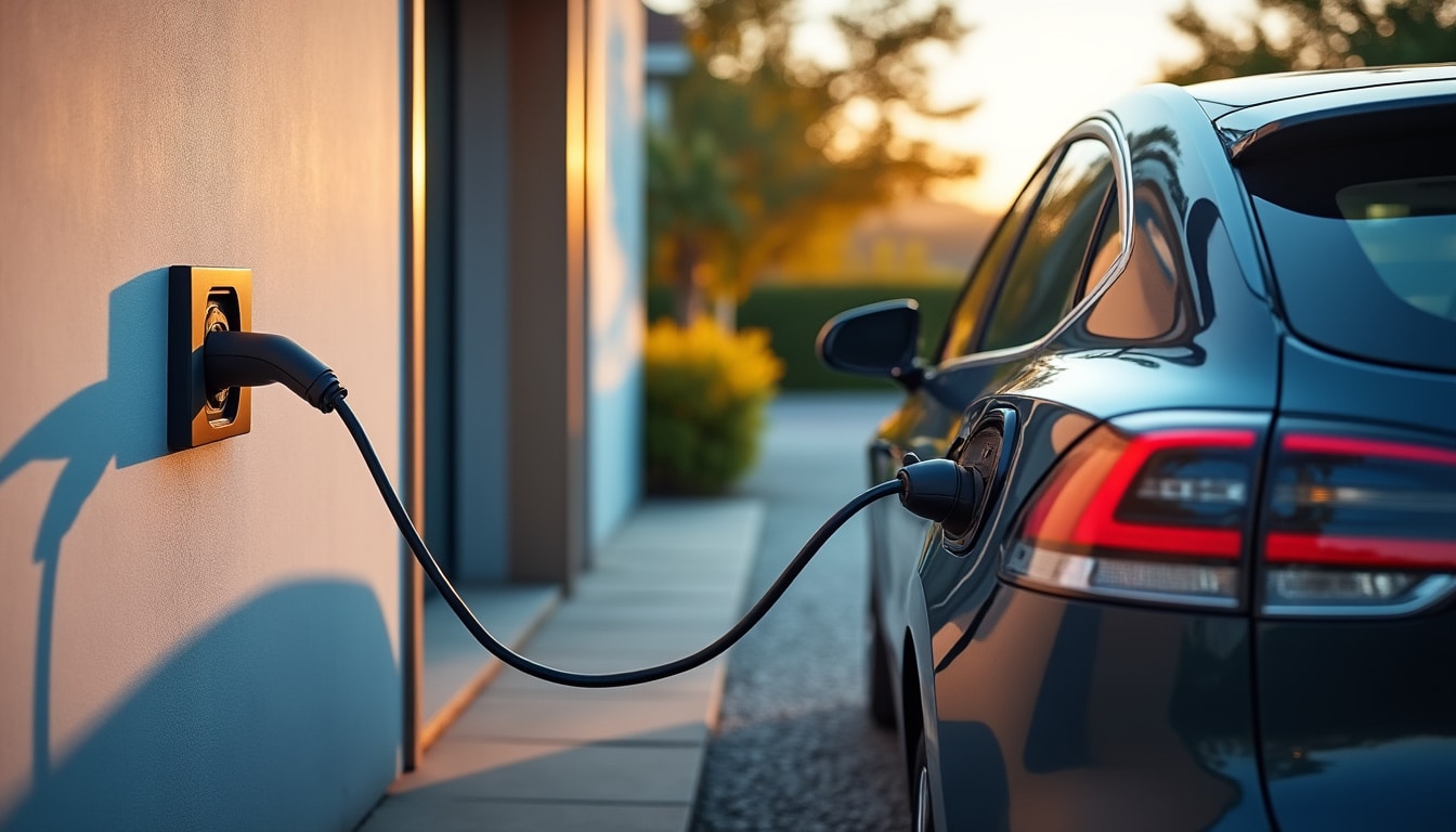 Illustration: Comprendre le rôle essentiel du câble pour la recharge sur prise domestique