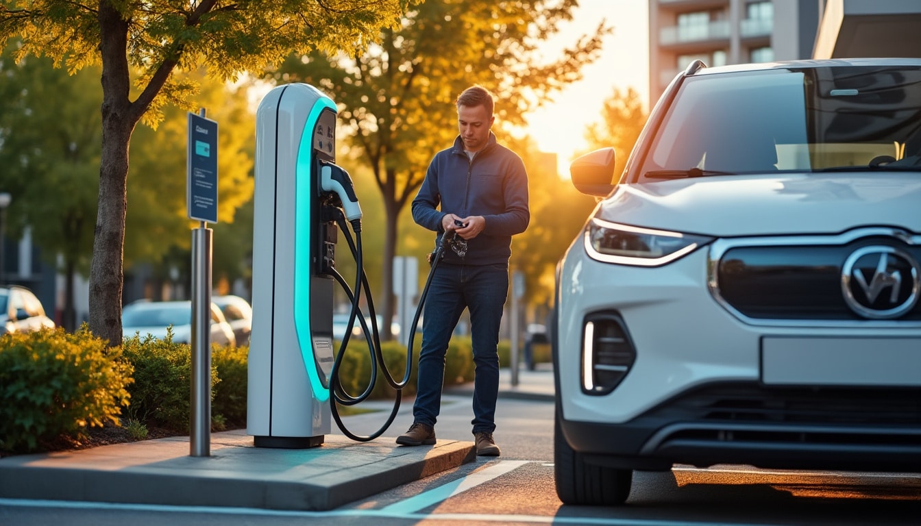 Illustration: Comprendre le rôle et les caractéristiques de la borne de recharge pour voiture électrique