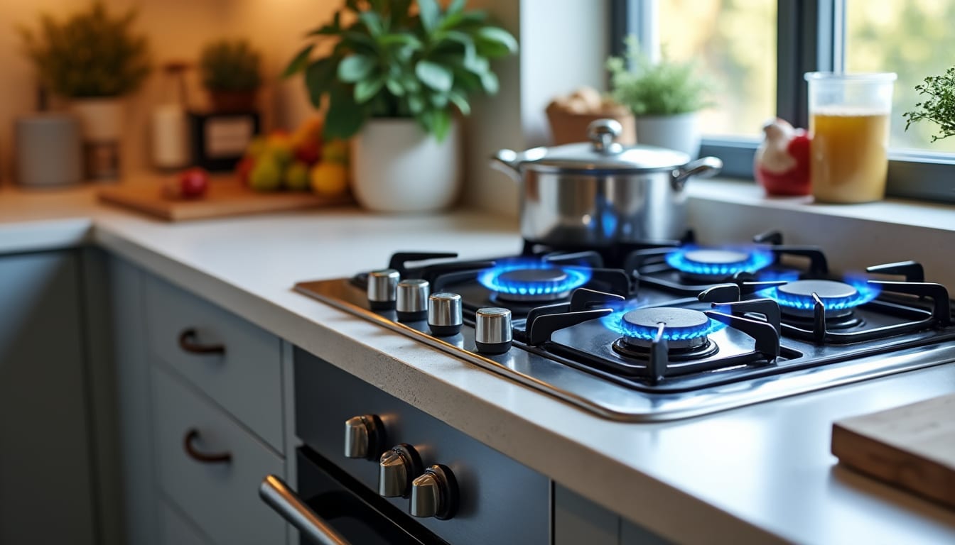 Illustration: Découvrir les caractéristiques principales d’une cuisinière fonctionnant au gaz de ville