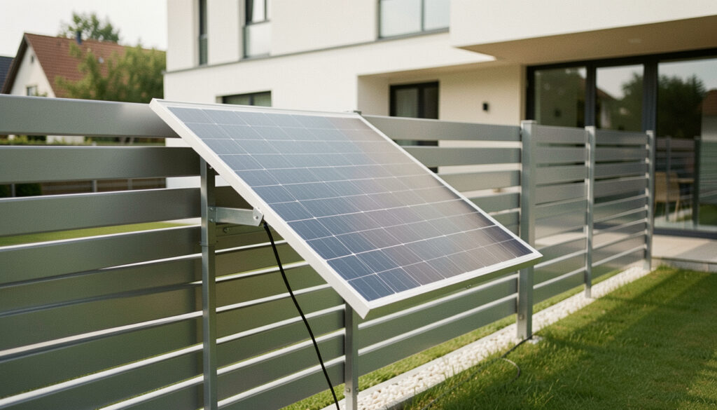Panneaux solaires sur clôture rigide : est-ce possible ?