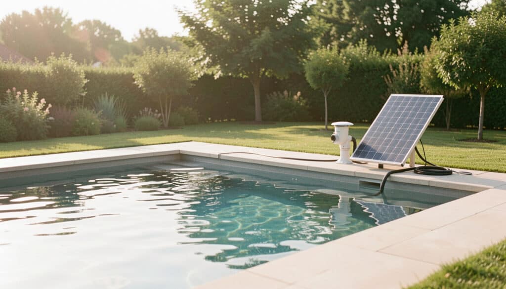 Panneaux solaires pour alimenter une pompe de piscine