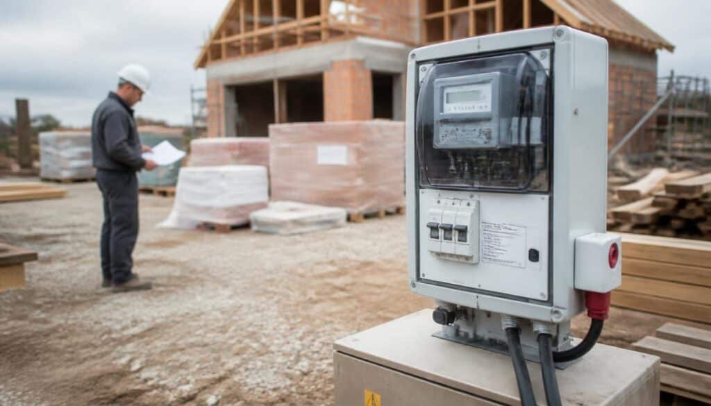 Compteur provisoire de chantier : démarches et coûts